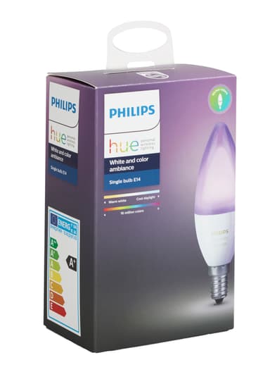 Philips Hue White & color ambiance lamppu 6.5W B39 E14