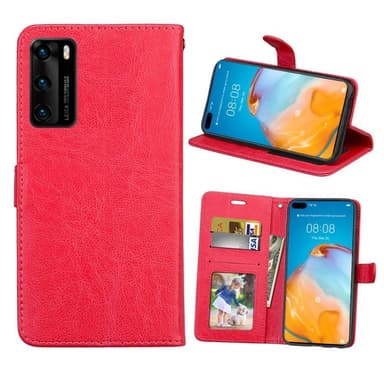 Lompakkokotelo 3-kortti Huawei P40 (ANA-AN00)  - punainen
