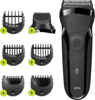 Braun Series 3 Shave&Style parranajokone ja trimmeri 300BT