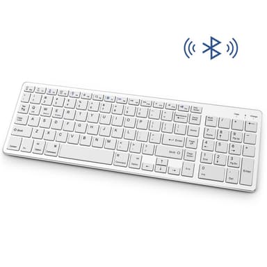 Langaton näppäimistö Bluetoothilla - valkoinen
