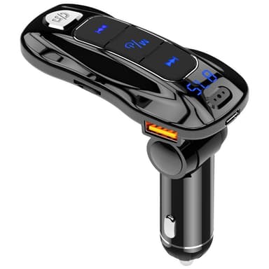 FM-lähetin ja pikalaturi, bluetooth - musta