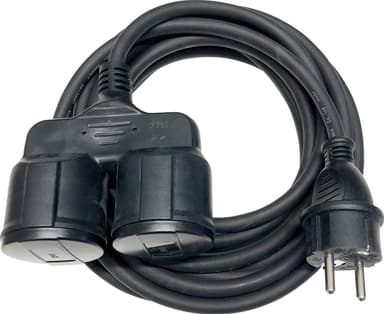 Smartline Splice 2-paikkainen jatkojohto ulkotiloihin 5 M