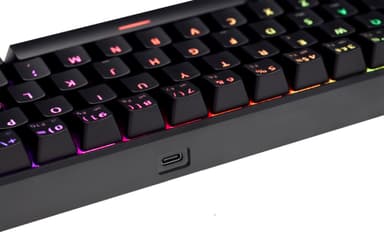 NOS C-450 Mini PRO RGB pelinäppäimistö (musta)