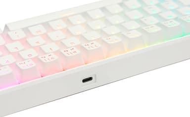 NOS C-450 Mini PRO RGB pelinäppäimistö (valkoinen)