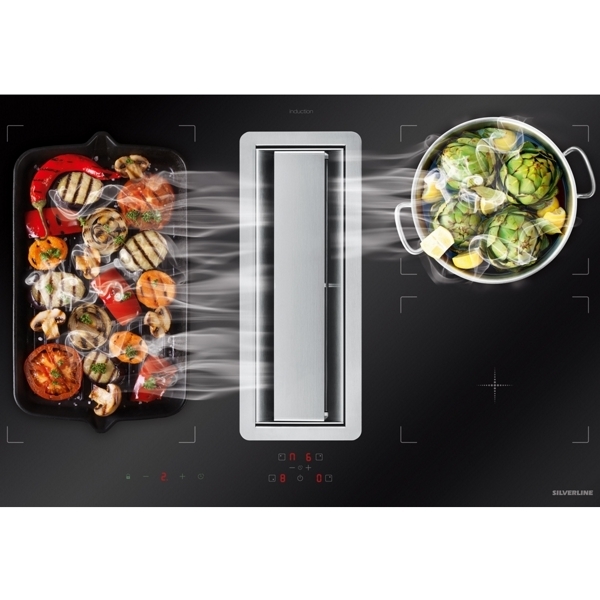 Silverline induktiotaso liesituulettimella IM 3413-80 SR AIO