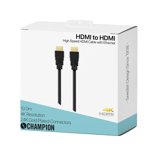 HDMI-kaapeli Ha-Ha Musta 10,0m