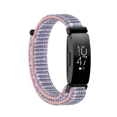 Fitbit Inspire / Inspire HR rannekoru nailon vaaleanpunainen