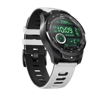 Rannekoru TicWatch Pro 22mm silikoni valkoinen / musta