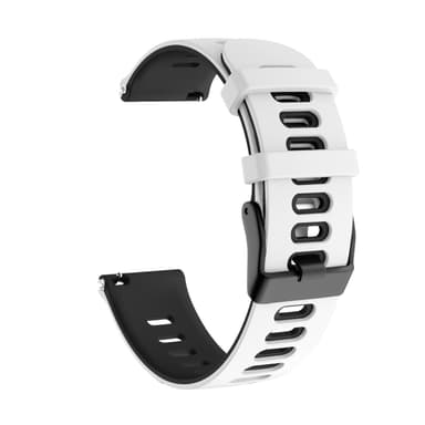 Rannekoru TicWatch Pro 22mm silikoni valkoinen / musta