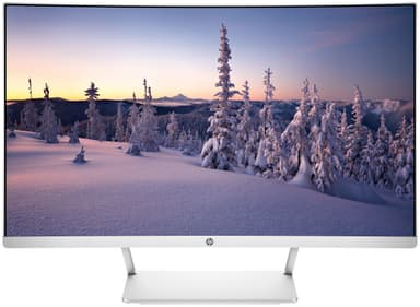 HP 27" kaareva näyttö (valkoinen/hopea)