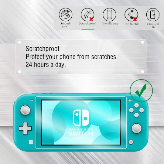 2-pakkaus näytönsuojakarkaistu lasi Nintendo Switch Lite -sovellukselle