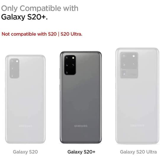Samsung Galaxy S20 Plus -akun suojus 6000mAh Musta