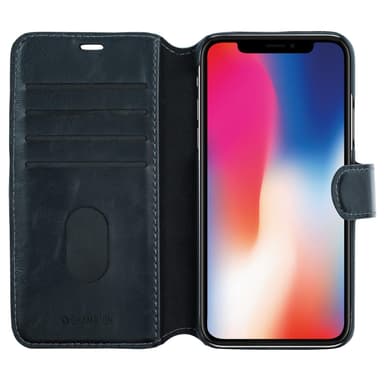 Ohut lompakkokotelo iPhone X / XS Musta