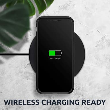 Samsung Galaxy M30 / A40S Iskunkestävä akryyli- / TPU-läpinäkyvä / musta kansi