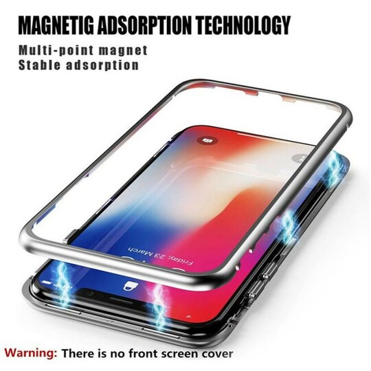 Panssarilasi - karkaistu lasi - iPhone XR - hopea