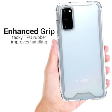 Iskunkestävä Samsung Galaxy S20 - läpinäkyvä