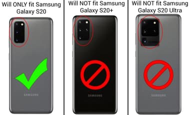 Iskunkestävä Samsung Galaxy S20 - läpinäkyvä