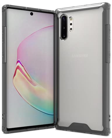 Iskunkestävä Samsung Galaxy Note 10 Plus - läpinäkyvä / musta