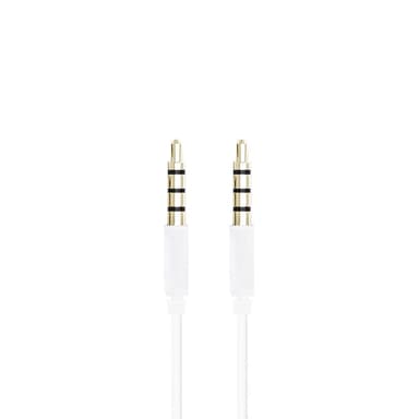 3,5 mm äänikaapeli 2 m valkoinen