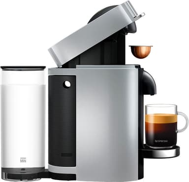 NESPRESSO® VertuoPlus Deluxe kapselikeitin, DeLonghi ENV155S (hopea)
