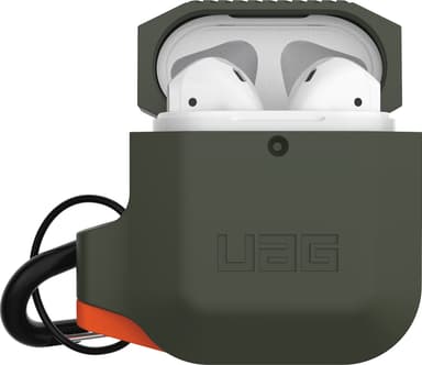UAG Apple AirPods silikoninen suojakotelo (vihreä/oranssi)