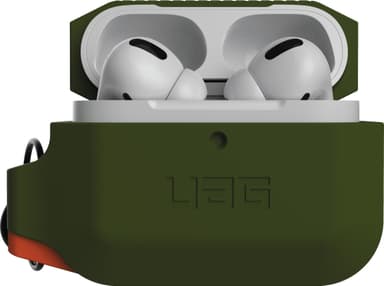UAG Apple AirPods Pro silikoninen suojakotelo (oliivi/oranssi)