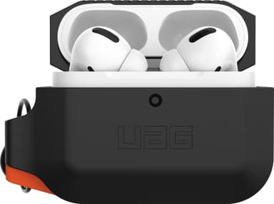 UAG Apple AirPods Pro silikoninen suojakotelo (musta/oranssi)