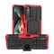 Iskunkestävä Suojakuori kotelo jalustalla Sony Xperia 10 II  - punai