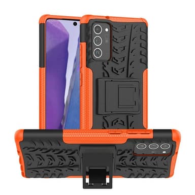 Iskunkestävä Suojakuori kotelo Samsung Galaxy Note 20  - oranssi