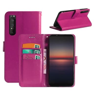 Lompakkokotelo 3-kortti Sony Xperia 1 II  - pinkki