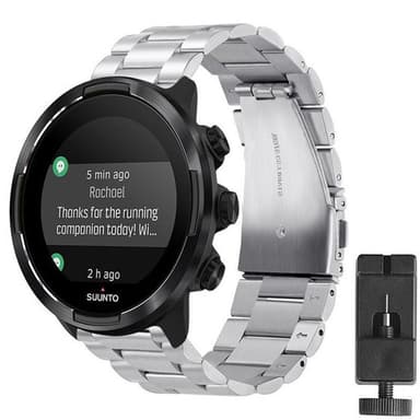Rannekoru ruostumatonta terästä Suunto 7 - hopea