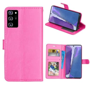 Lompakkokotelo 3-kortti Samsung Galaxy Note 20 Ultra  - pinkki