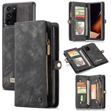 CaseMe Lompakkokotelo 11-kortti Samsung Galaxy Note 20 Ultra  - Musta