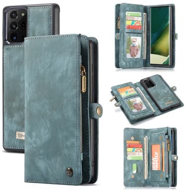 CaseMe Lompakkokotelo 11-kortti Samsung Galaxy Note 20 Ultra  - sinine