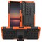 Iskunkestävä Suojakuori kotelo jalustalla Sony Xperia 1 II  - oranss