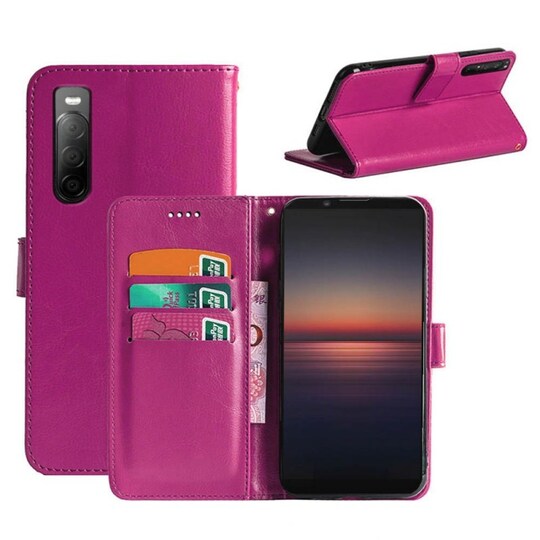 Lompakkokotelo 3-kortti Sony Xperia L4  - pinkki