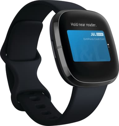 Fitbit Sense älykello (hiili/grafiitti, ruostumaton teräs)