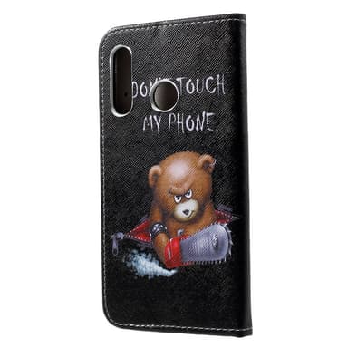 Lompakkokotelo Huawei P30 Lite - Angry Bear