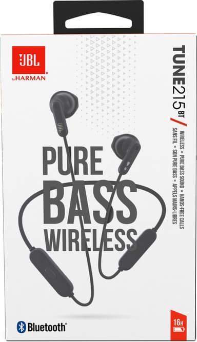 JBL Tune215TBT langattomat in-ear kuulokkeet (musta)