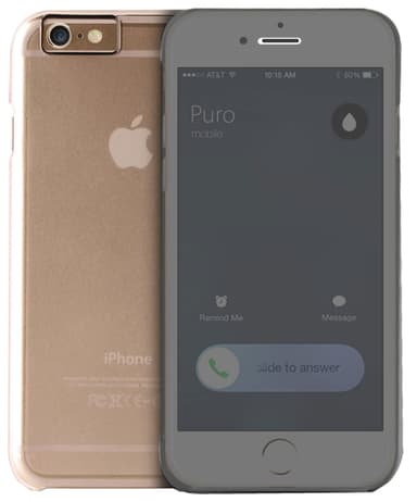 Puro Sense Booklet iPhone 6 Plus suoja (läpinäkyvä)