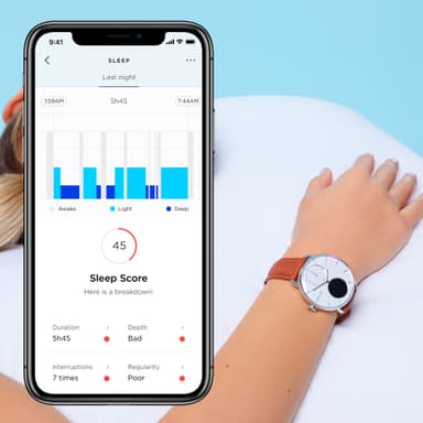 Withings ScanWatch hybridiälykello 42 mm (musta)