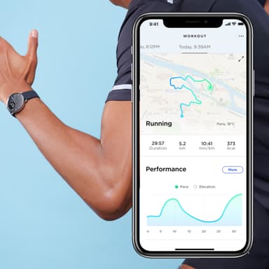 Withings ScanWatch hybridiälykello 38 mm (musta)