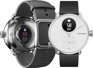 Withings ScanWatch hybridiälykello 38 mm (valkoinen)