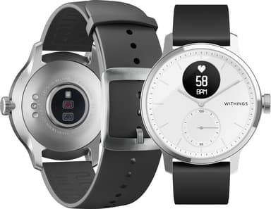 Withings ScanWatch hybridiälykello 42 mm (valkoinen)
