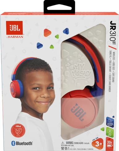 JBL Jr. 310BT langattomat on-ear kuulokkeet (punainen/sininen)