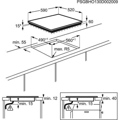 AEG induktiotaso HK604200IB integroitava