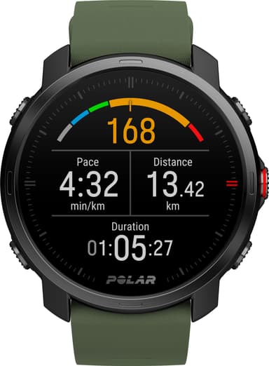 Polar Grit X urheilukello M/L (musta/vihreä)