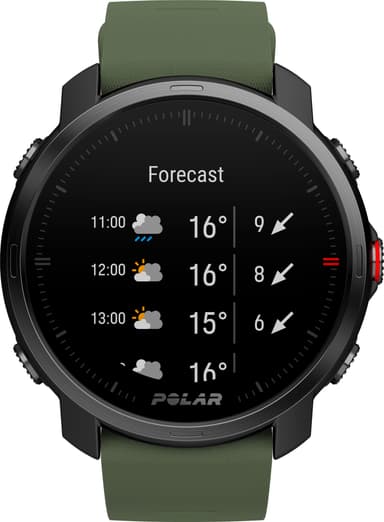 Polar Grit X urheilukello M/L (musta/vihreä)