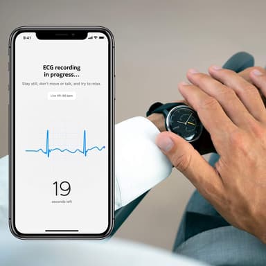 Withings Move ECG rannekello 38 mm (musta)