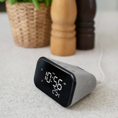 Lenovo Smart Clock Essential Google Assistant virtuaaliavustajalla